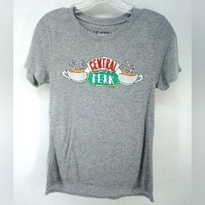 Friends Central Perk Gray Short Sleeve Shirt Tee XS TV Show Merchandise  Coffee